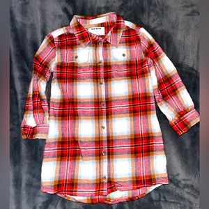 Old Navy Toddler long sleeve plaid button up dress